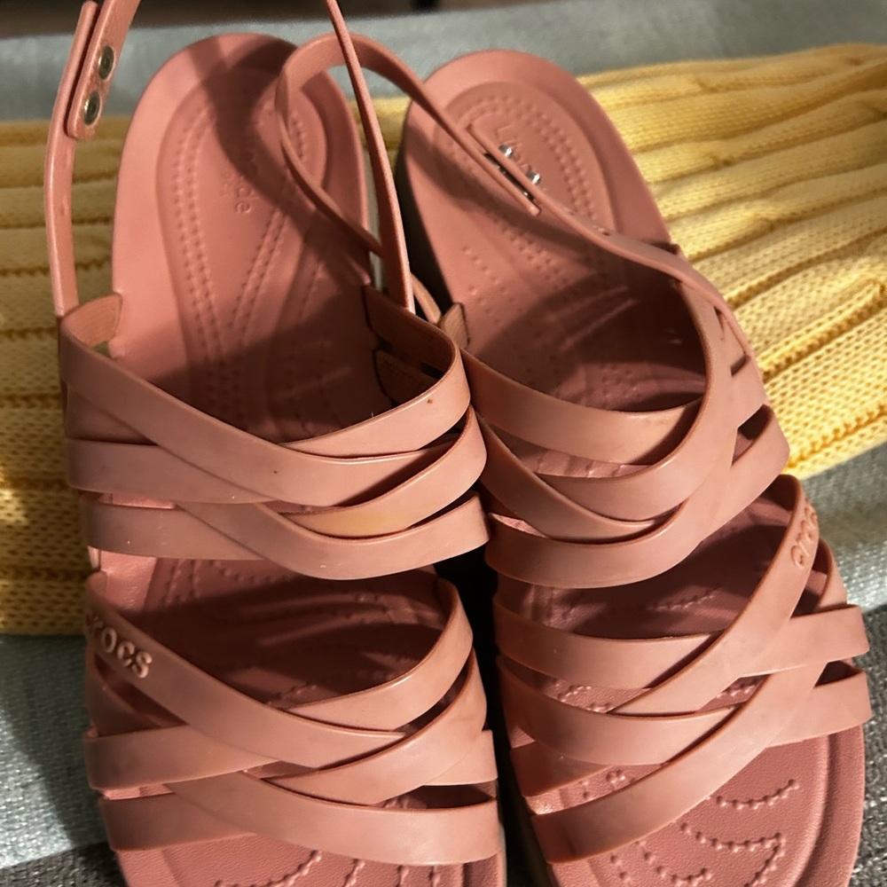 CROCS Women's Sandals in Pink/Coral